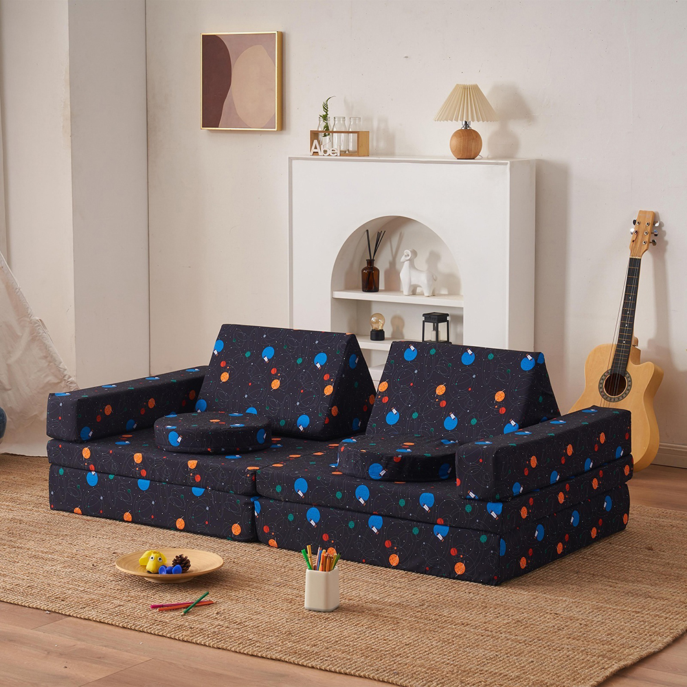 Colorful Kids Combo Sofa - Climb and Crawl Activity Playset