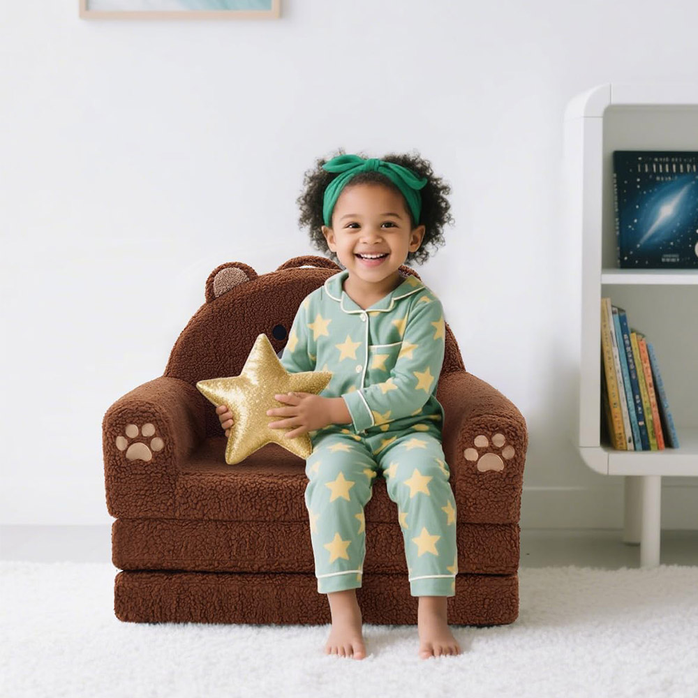 Custom Cartoon Toddler Foldable Sofa Bed