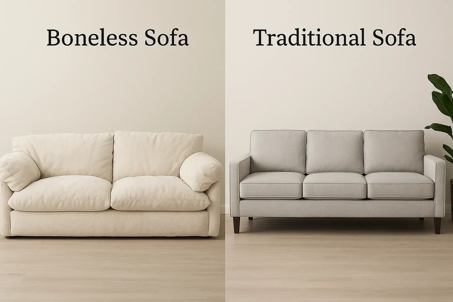 Boneless Sofa vs. Traditional Sofa: Which One is Right for Your Lifestyle?