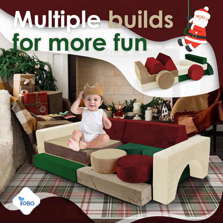 14pcs Kids Compressible Foam Play Blocks for Christmas Gifts