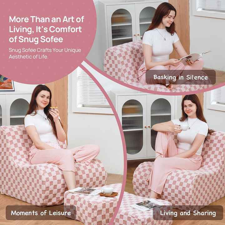 High-density Sponge Tatami Lazy Sofa Couch with Vacuum Compression  Package