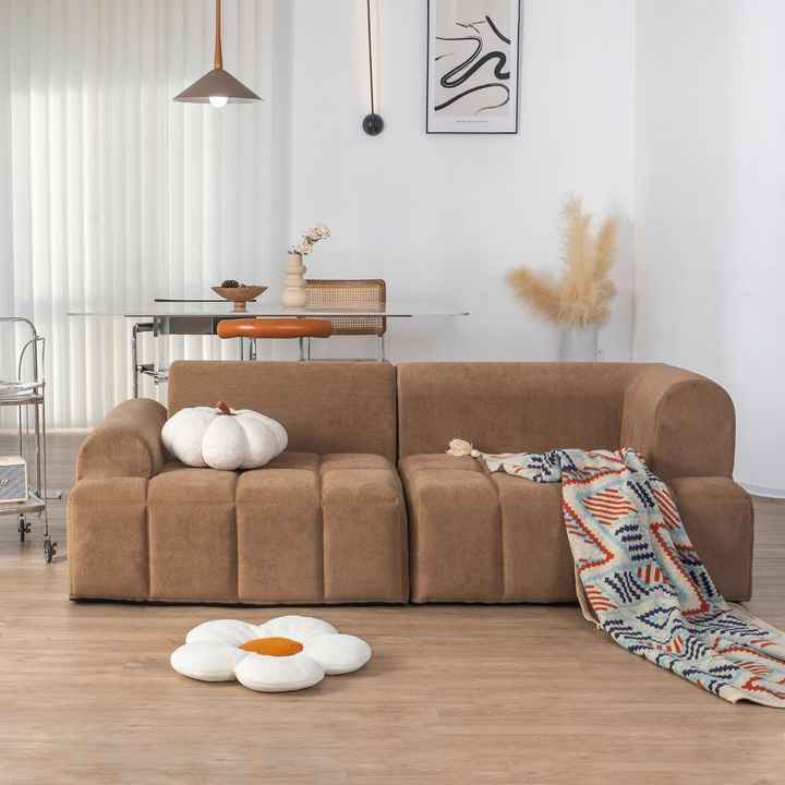 Living Room Full Foam Vacuum Compression Sofa Couch