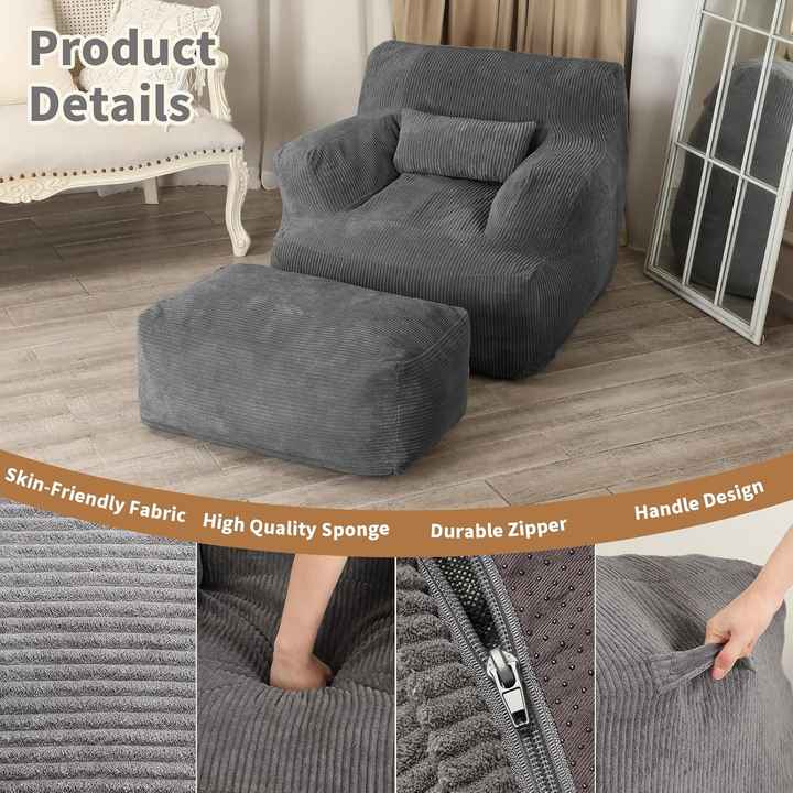 Custom Bean Bag Couch Chair For Gaming Reading