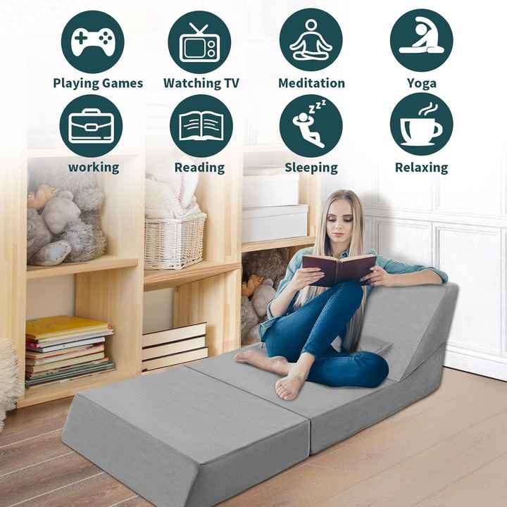 3-IN-1 Foldable Compressed Floor Sofa & Mattress