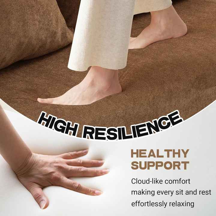 L Shaped Modular Sectional Compressible Sofa Set