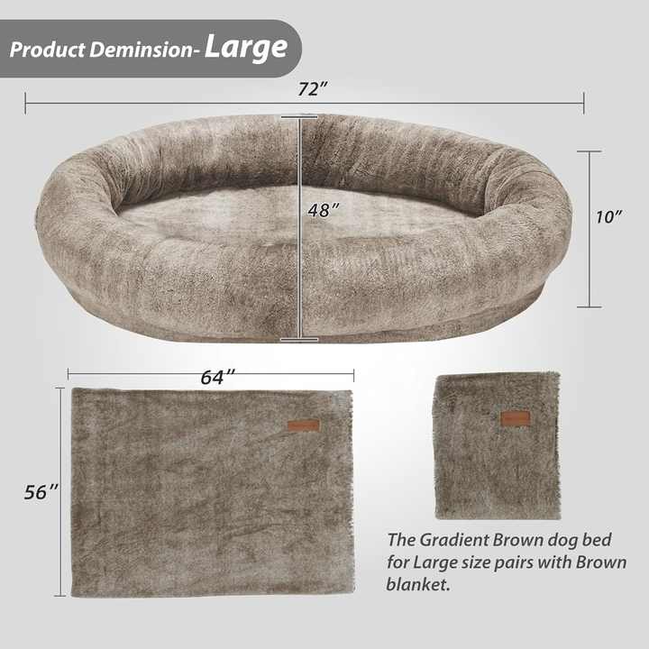 Large Orthopaedic Human Pet Bed For Dogs and Cats