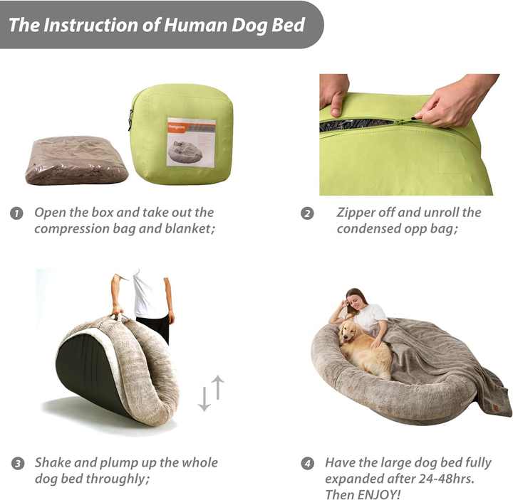 Large Orthopaedic Human Pet Bed For Dogs and Cats