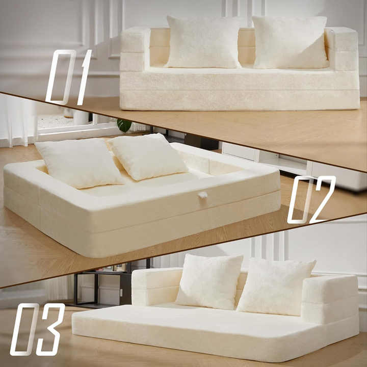 3-in-1 Adult Floor Sofa & Pet Couch