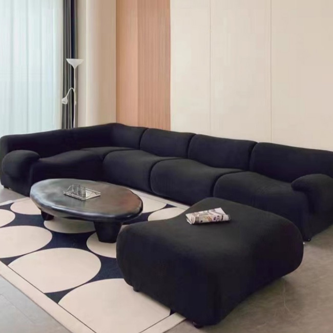 2025 Modern Lamb Fleece Compression Sofa Set