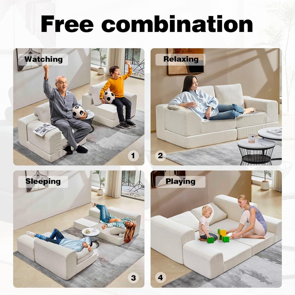 DIY Combination Cloud Modular Sectional Sofa