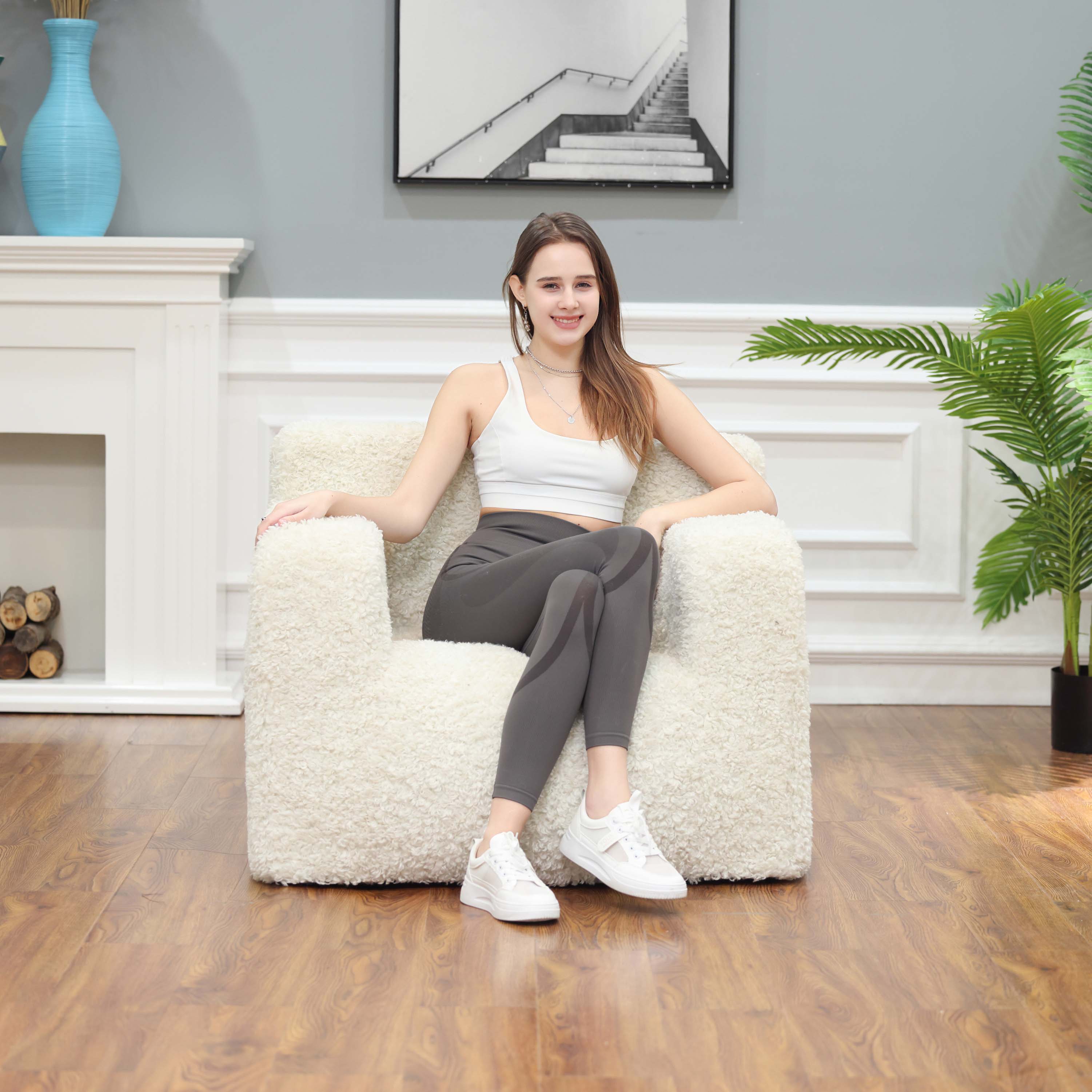 Compressed Foam Sofa Bean Bag Sofa High Density Block Foam Filler