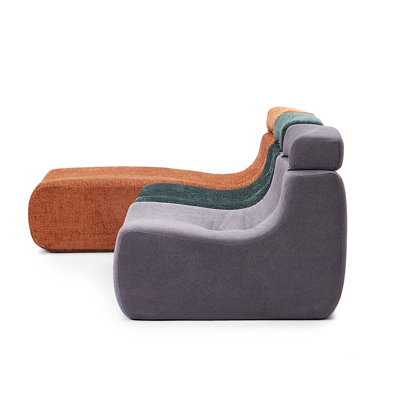 Full Foam Compressed Sectional Sofa Set