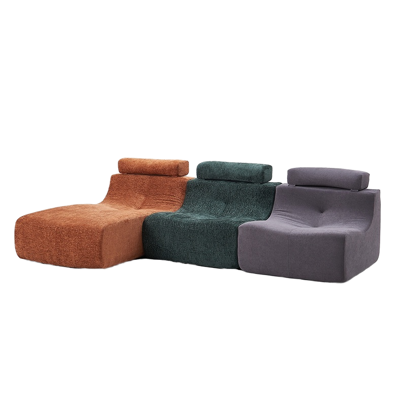 Full Foam Compressed Sectional Sofa Set