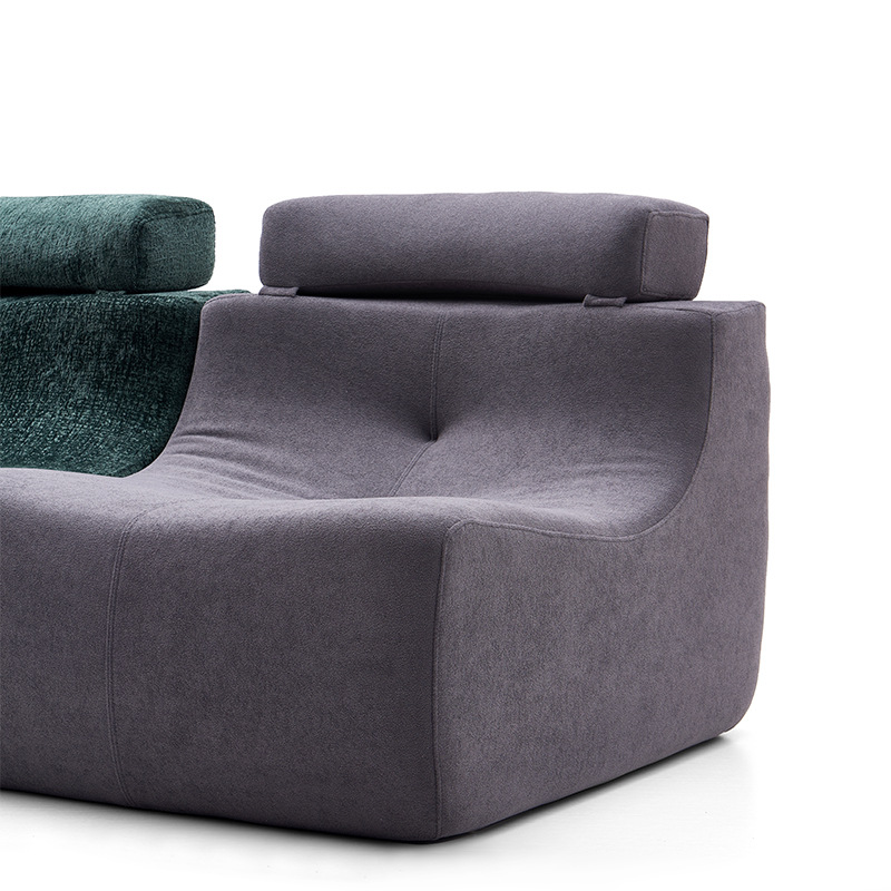 Full Foam Compressed Sectional Sofa Set