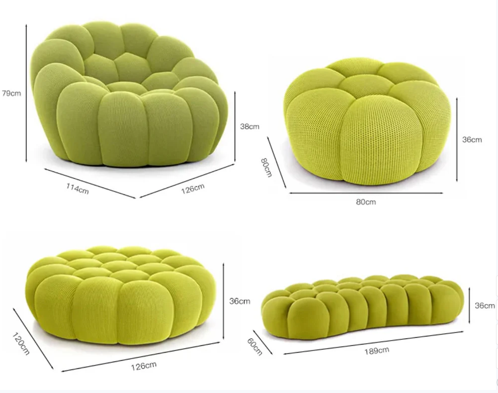3D Honeycomb Net Celebrity Bubble Lazy Sofa
