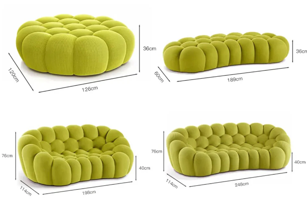 3D Honeycomb Net Celebrity Bubble Lazy Sofa