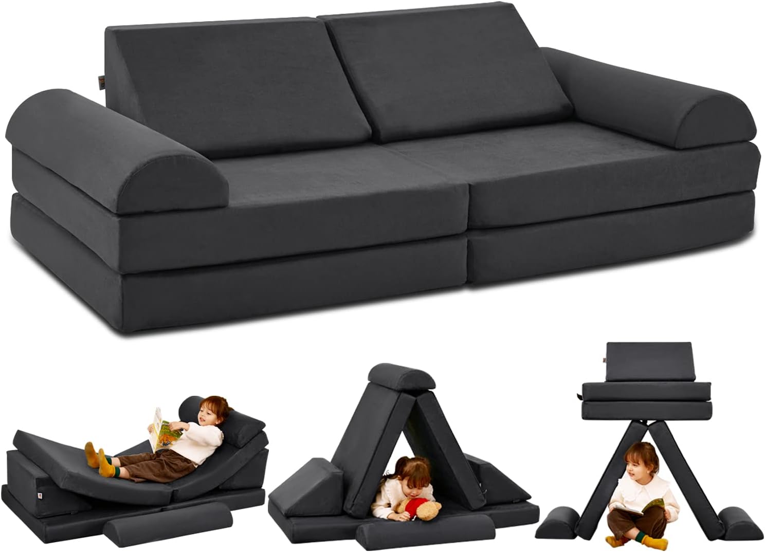 Toddler Play Room Couch Sofa and Fort Building Kit