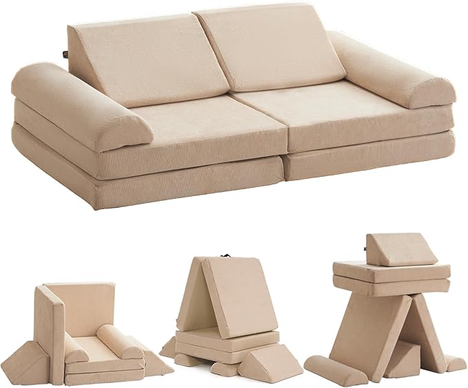 Toddler Play Room Couch Sofa and Fort Building Kit