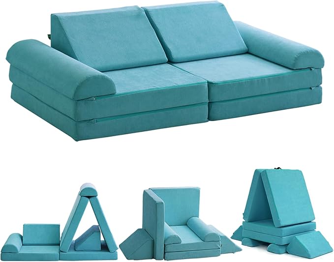 Toddler Play Room Couch Sofa and Fort Building Kit