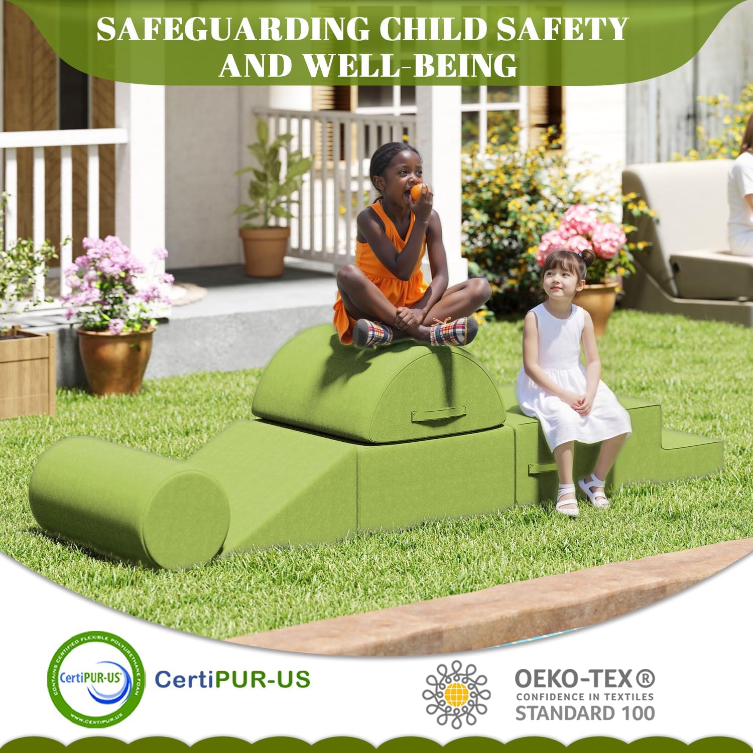 Outdoor Soft Play Climbing for Toddlers