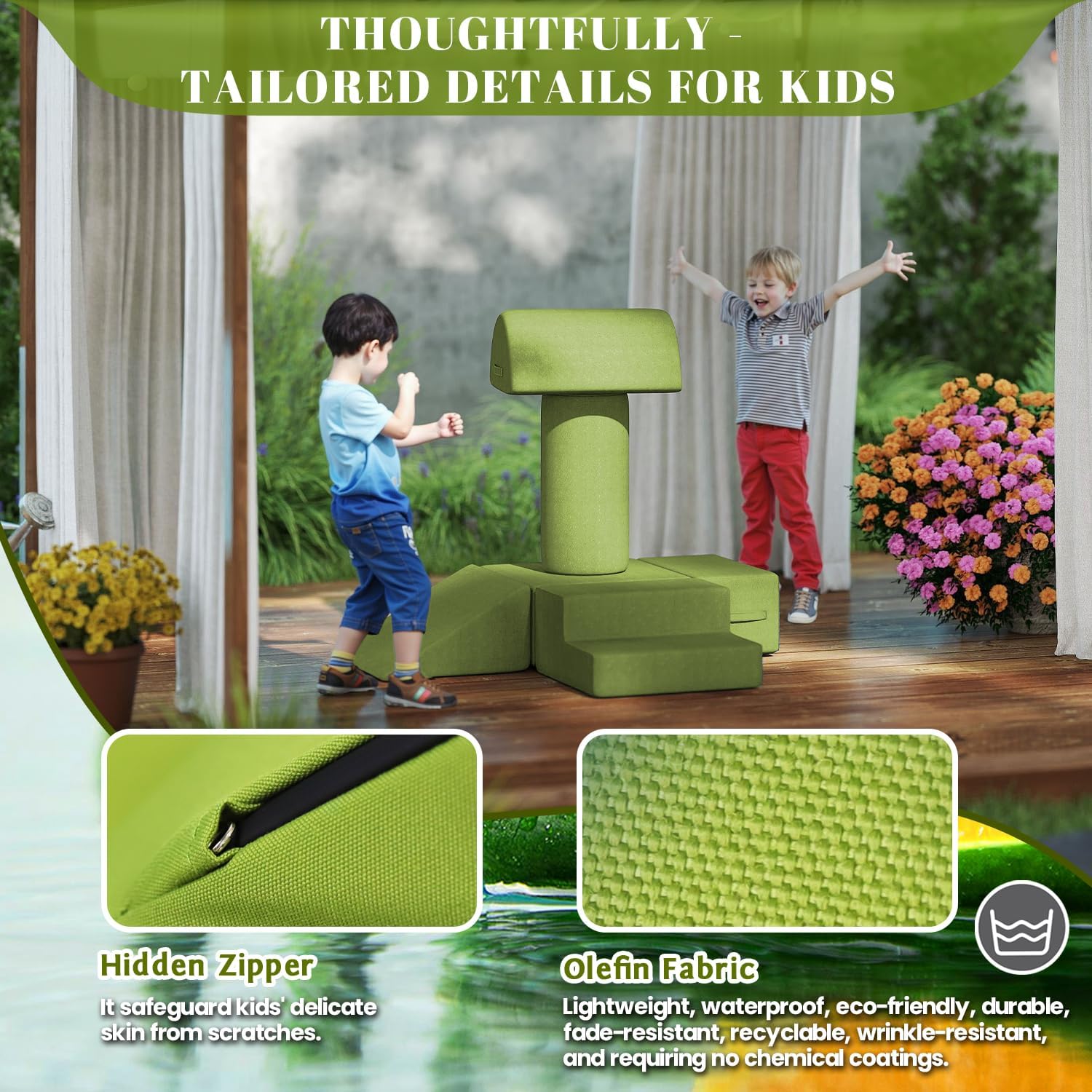 Outdoor Soft Play Climbing for Toddlers