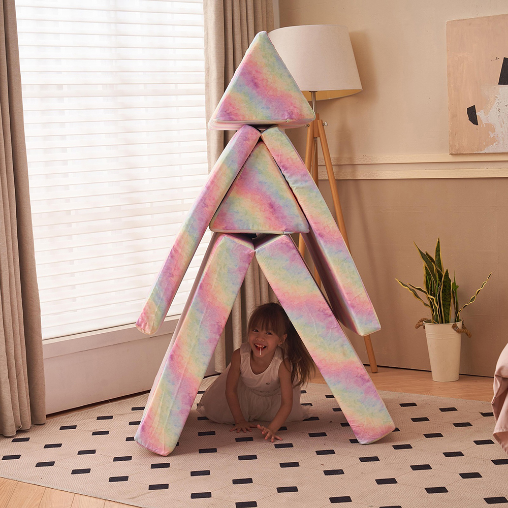 Colorful Kids Combo Sofa - Climb and Crawl Activity Playset