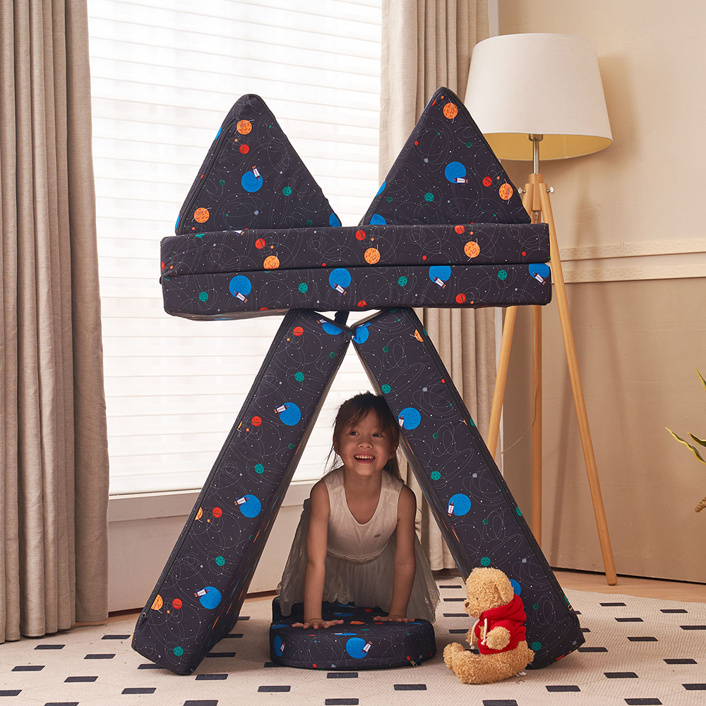Colorful Kids Combo Sofa - Climb and Crawl Activity Playset