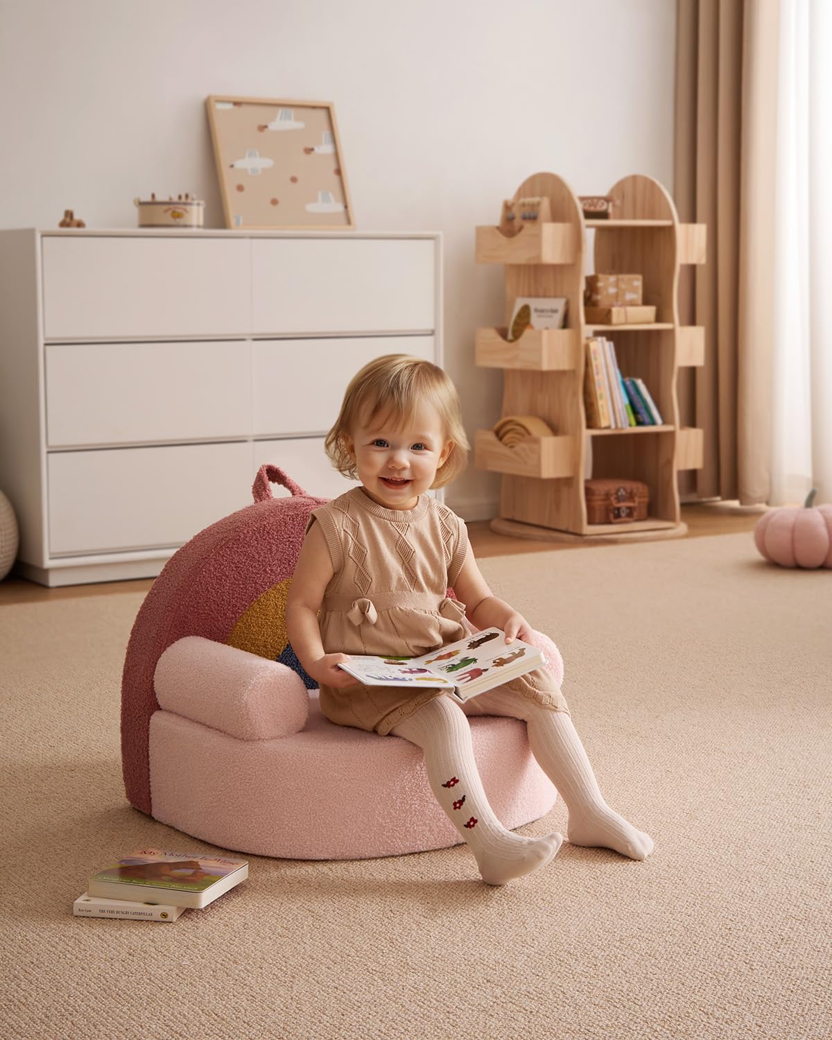 Rainbow Shaped Kids Sofa Couch For Girls Gift