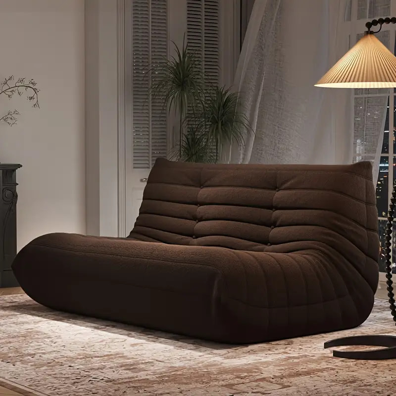 Caterpillar Curves Loveseat Compression Sofa