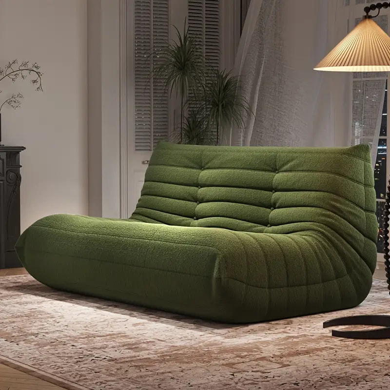 Caterpillar Curves Loveseat Compression Sofa