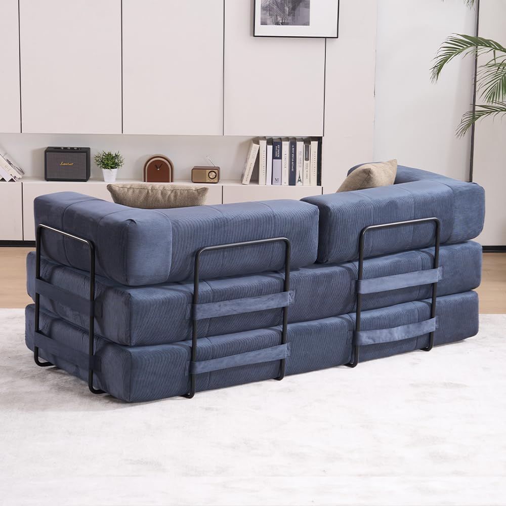 Luxury Convertible Compression Sleeper Sofa Bed