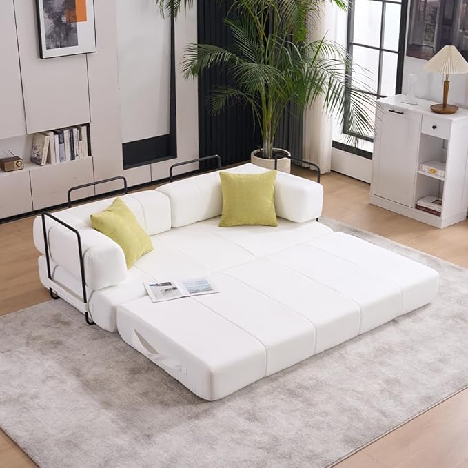 Luxury Convertible Compression Sleeper Sofa Bed