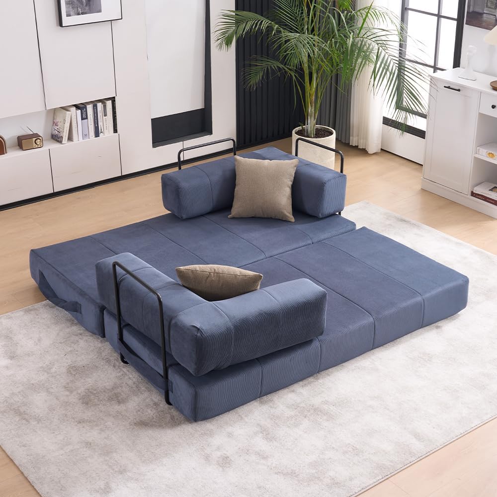 Luxury Convertible Compression Sleeper Sofa Bed