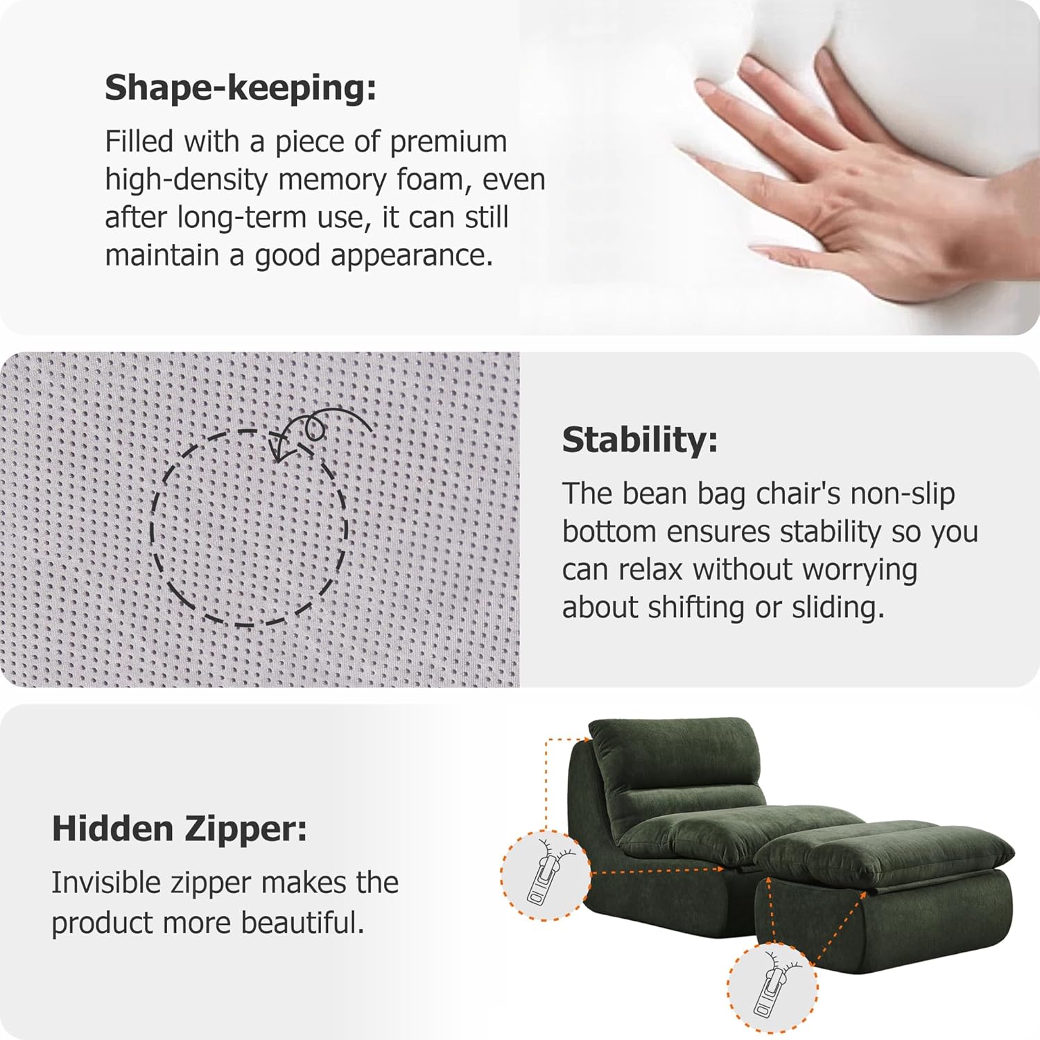 Velvet Leisure Single Compression Sofa  - Lounge Chair for Apartment