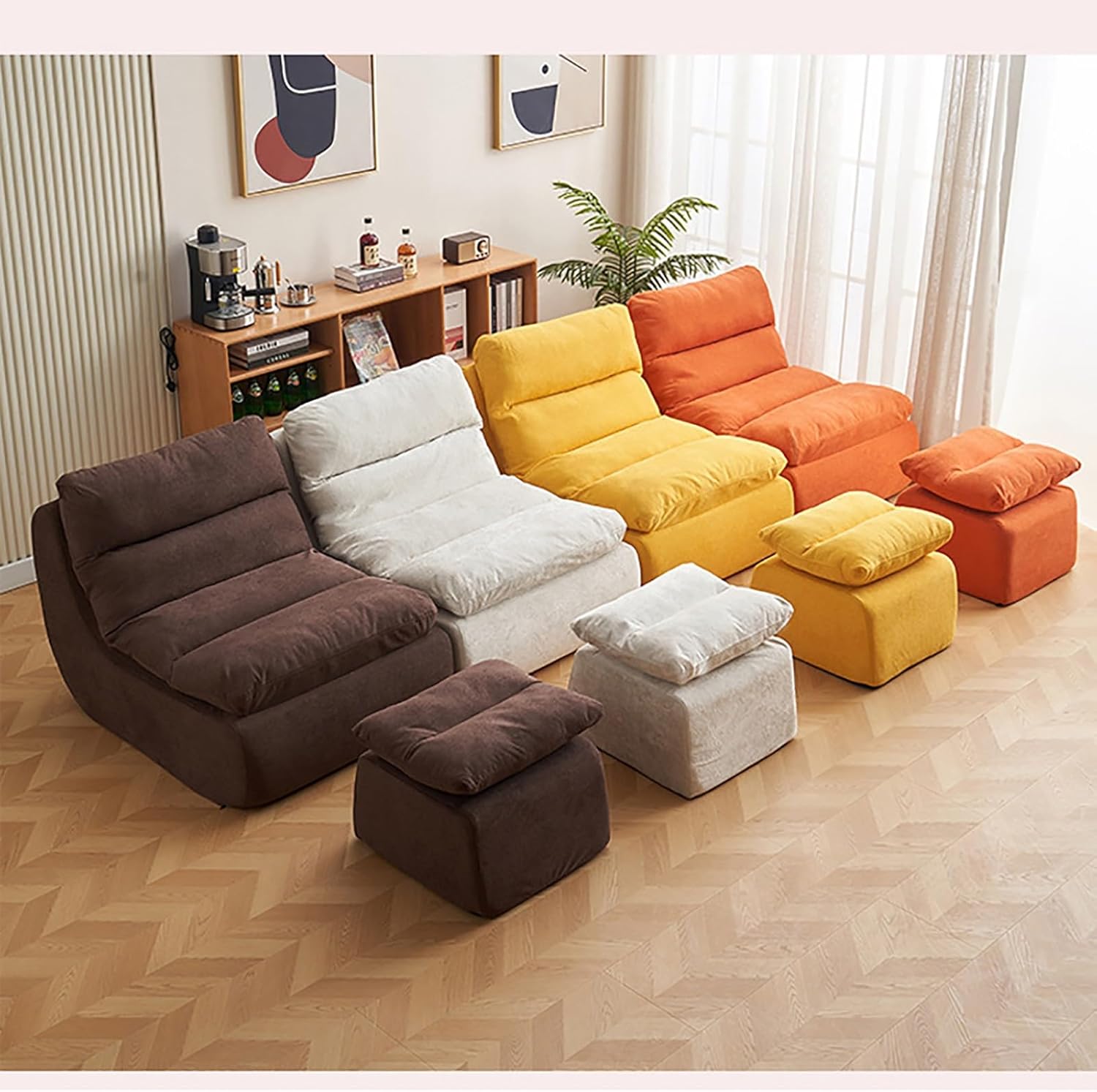 Velvet Leisure Single Compression Sofa  - Lounge Chair for Apartment