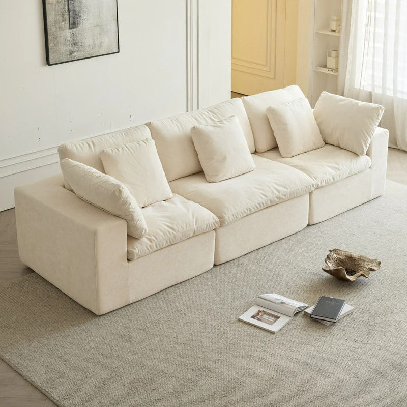Cloud Convertible Modular Sectional Compression Sofa