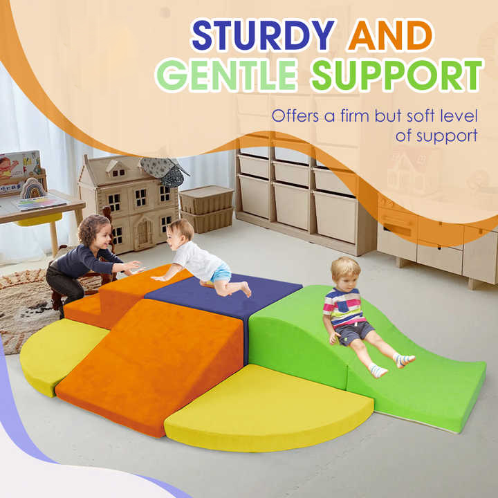 6 Pieces Soft Foam Climbing Blocks Toys for Toddlers