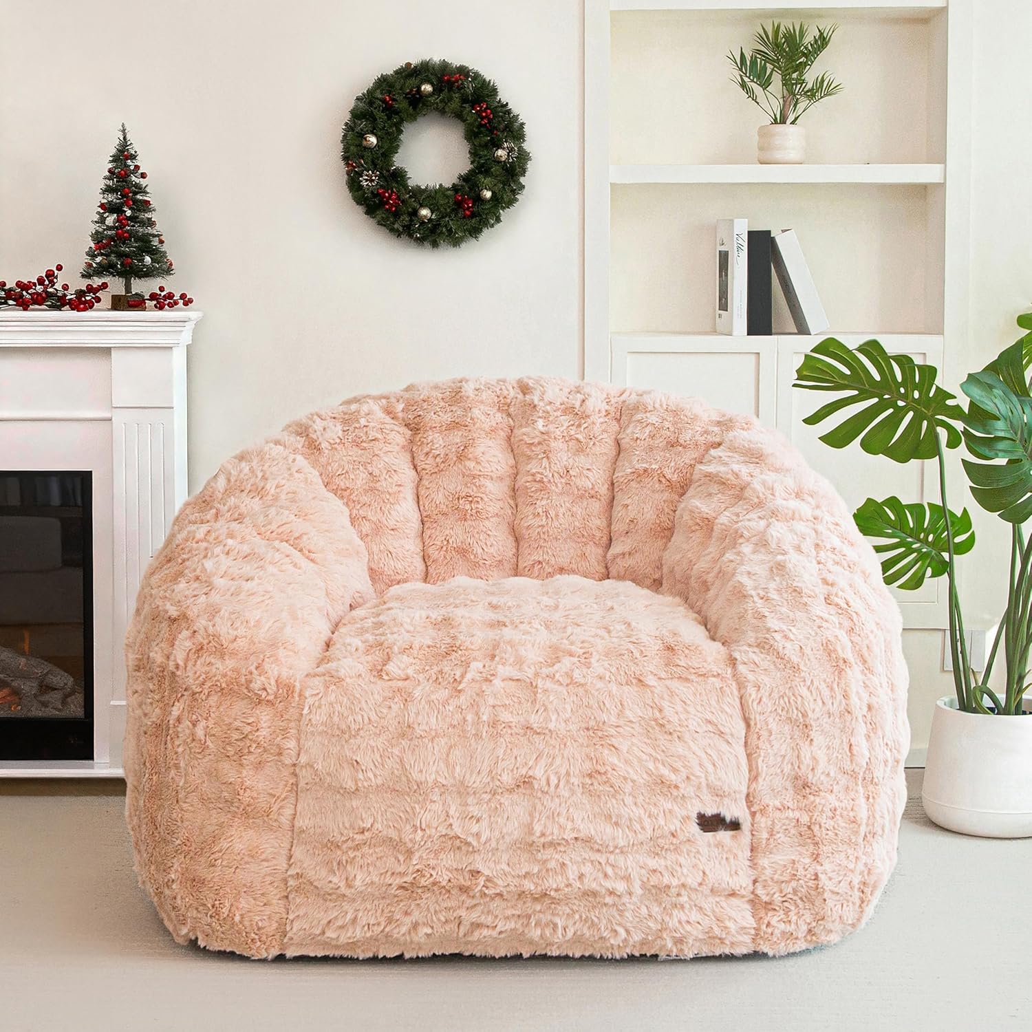 Seashell Shape Compressed Lazy Lounger Bean Bag Chair