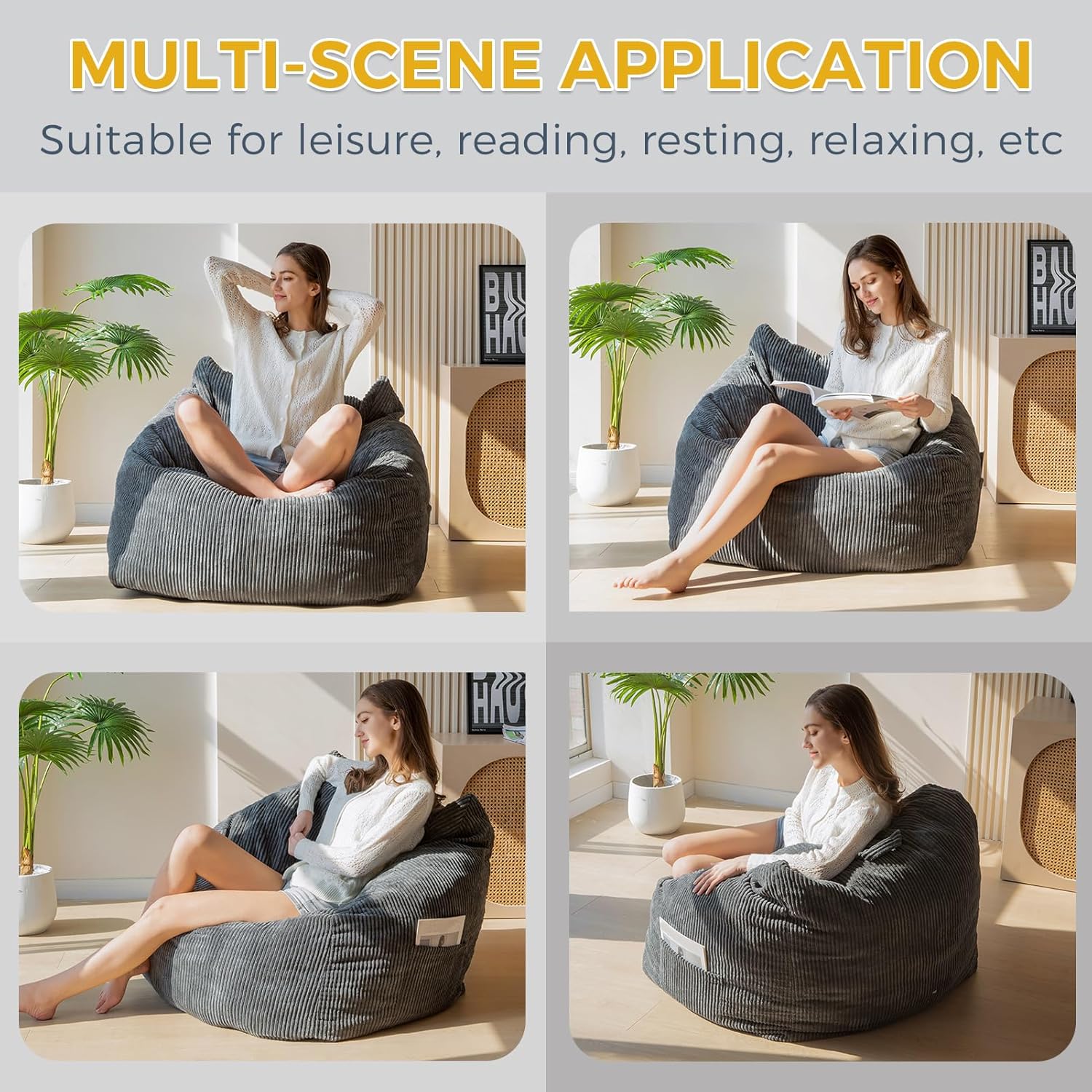 Relaxing Bean Bag For Reading & Gaming