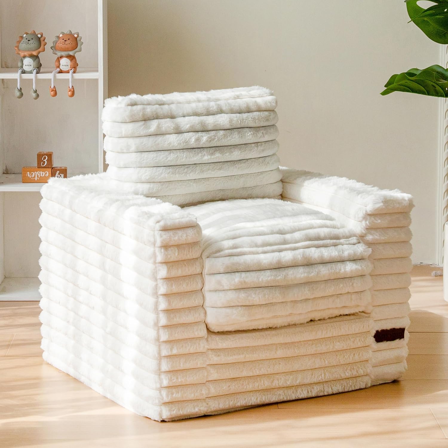 Cordury Kids Soft Foam Sofa with Pillows