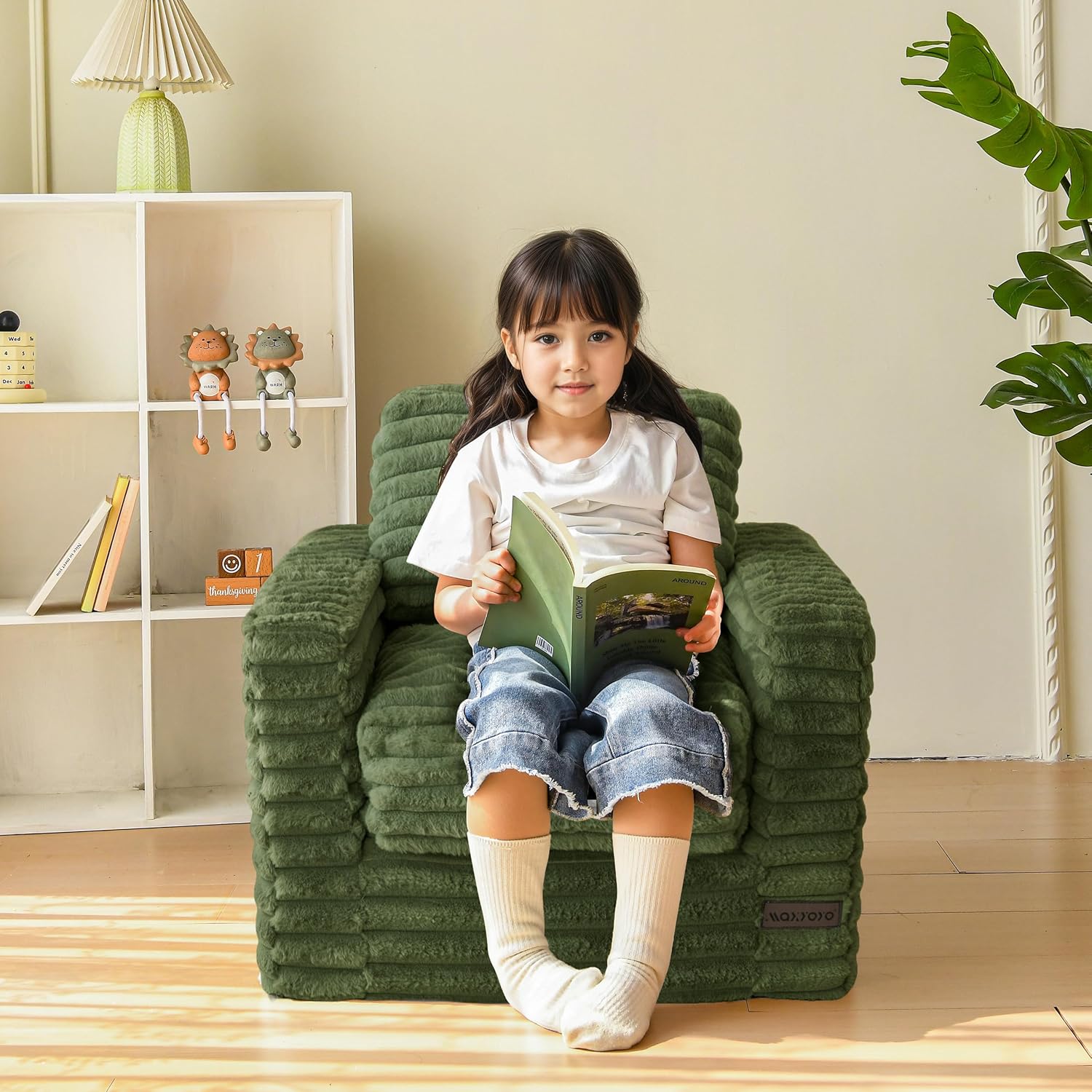 Cordury Kids Soft Foam Sofa with Pillows