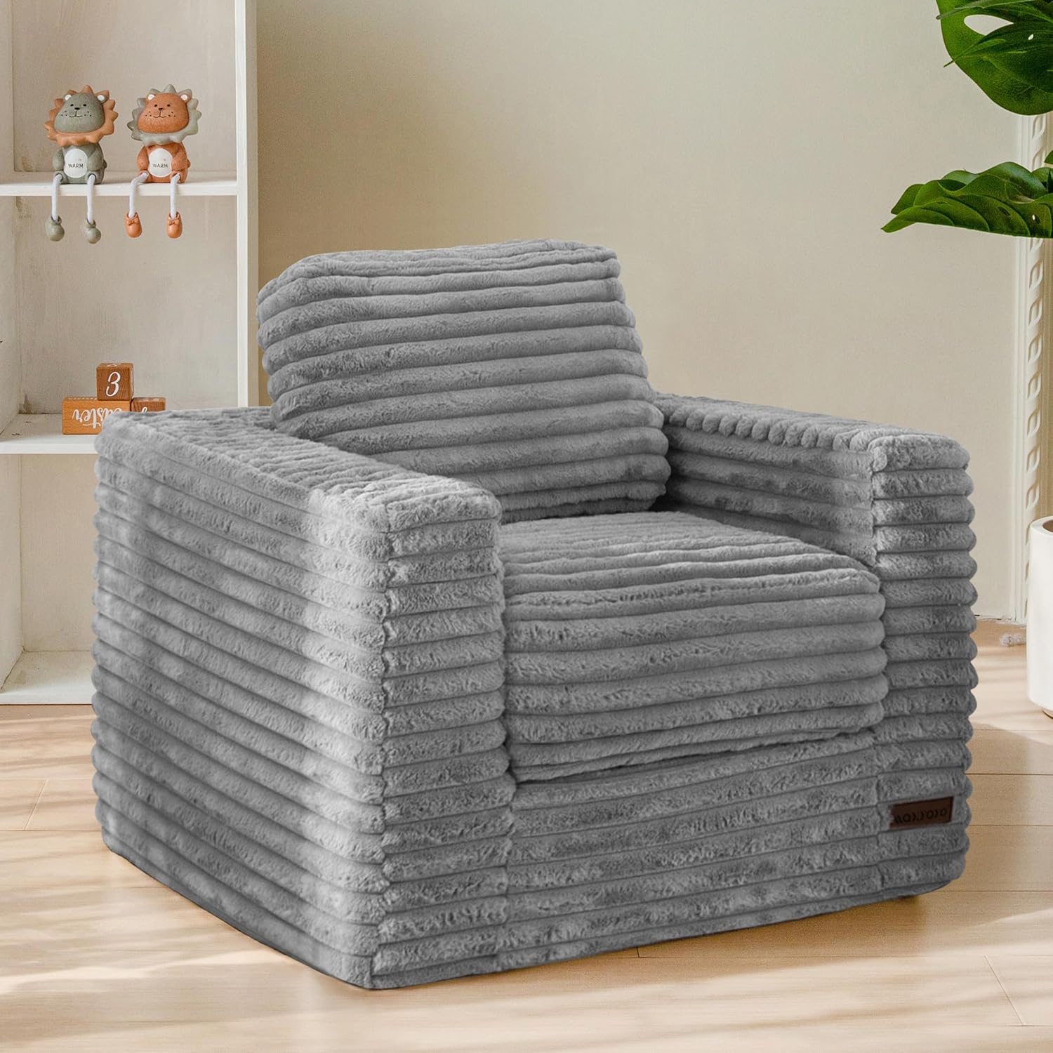 Cordury Kids Soft Foam Sofa with Pillows