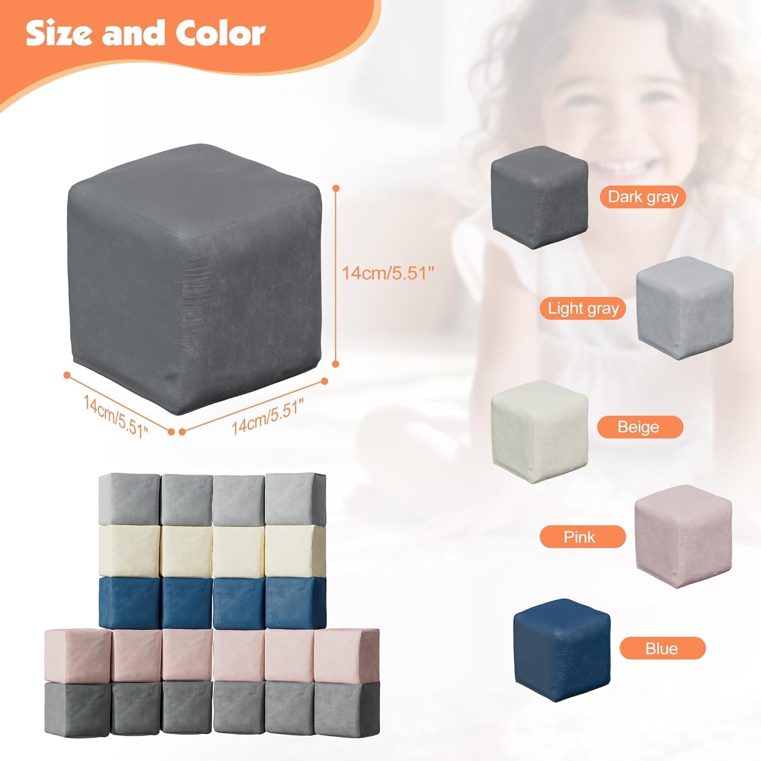 12PCS Modular Toddler Building Fortplay Set