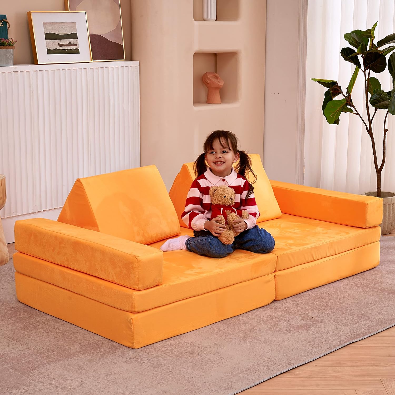8pcs Toddlers Modular Play Sofa Set
