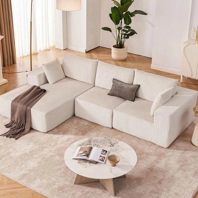 108" L-Shape Cloud Modular Sectional Sofa with Chaise