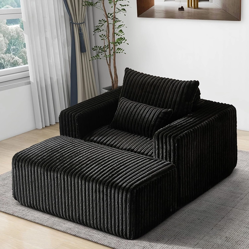 Compressed Chaise longue Chair - Single Sofa Bed with Footrest