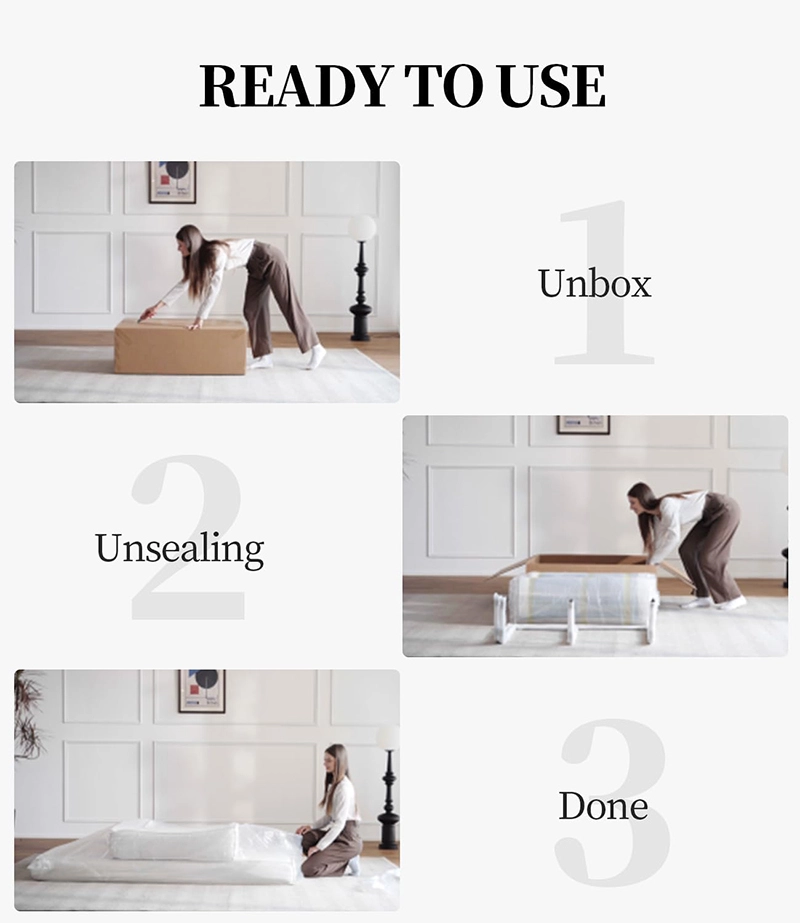 3-in-1 Compression Sleeper Sofa Bed -  Folding Floor Couch