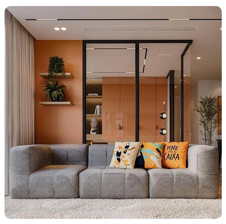 Waffo Boneless Foam Couch with Compressed Packing in a Box