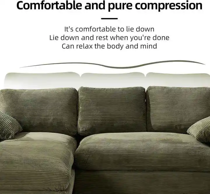 98in Living Room L Shape Modular Combination Sofa