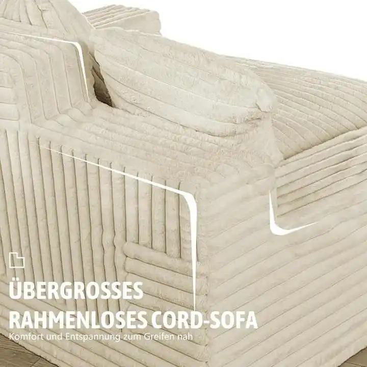 Oversized Chaise Lounge - Lazy Sleeper Sofa Bed